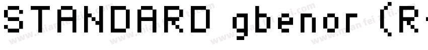 STANDARD gbenor (R字体转换